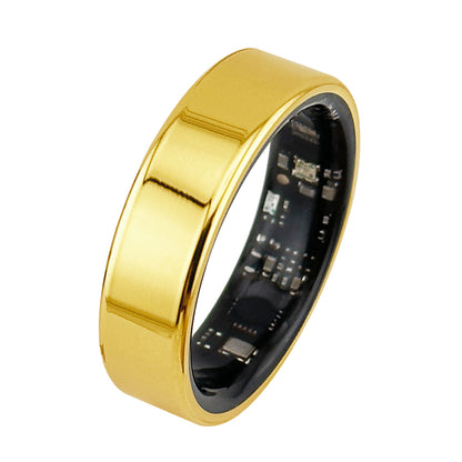 Nume Vitra HR01: Smart Ring with Stress, Sleep & Women's Health #color_Gloss Gold
