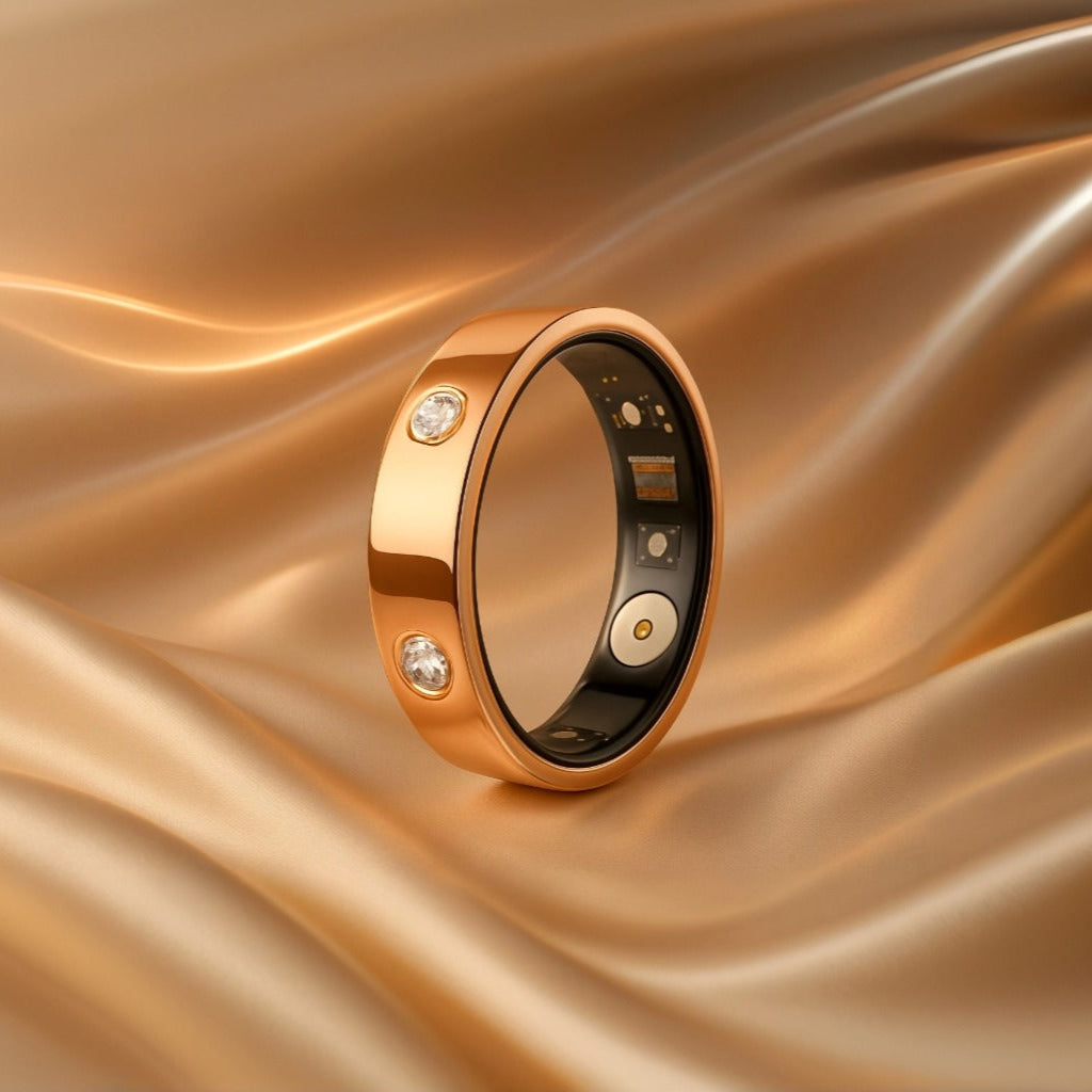 Nume Vitra HR01: Smart Ring with Stress, Sleep & Women's Health #color_luxe gold